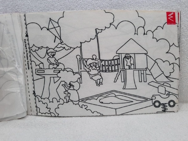 Wissen  Write & Erase Canvas Drawing Book - 39cmX24.5cm, 0.382
