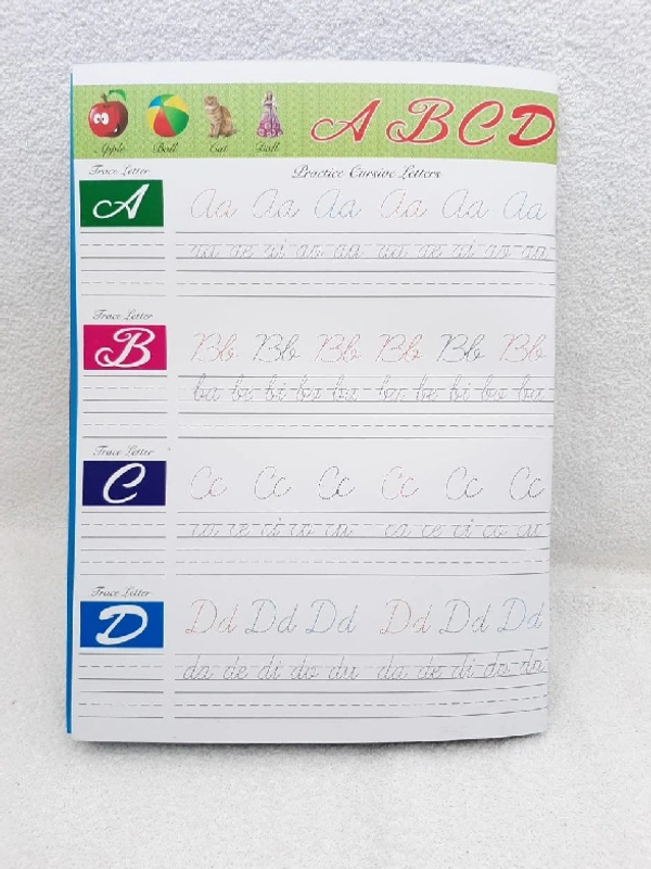 Write & Erase English Cursive Book - 27cm×21cm, 0.96
