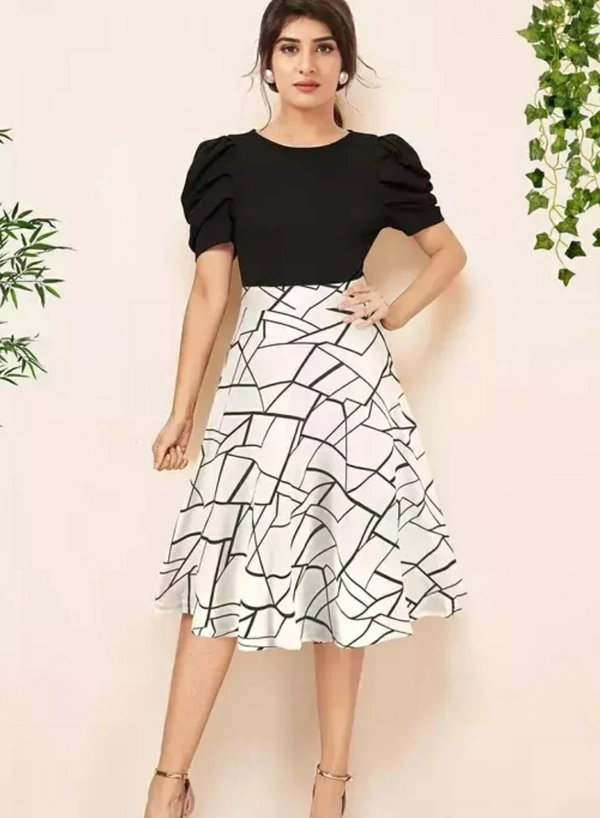 Women Printed Dress  - S
