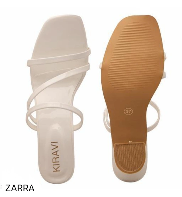 White Solid Medium Heel - White, 6