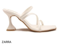 White Solid Medium Heel - White, 7