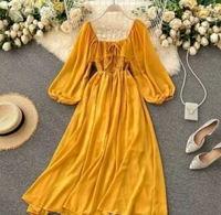 Women Maxi Dress - Bright Sun, M