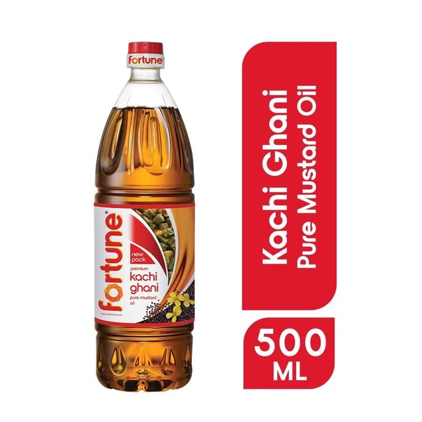 Fortune Kachchi Ghani Mustard Oil - 500ML