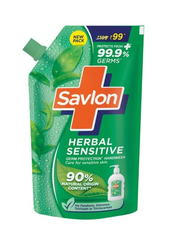 Savlon Germ Protection HANDWASH- Herbal Sensitive - 675 ML