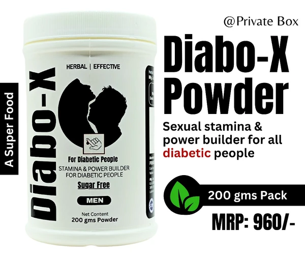 DIABO-X POWDER ( Sexual Stamina & Power Builder For Diabetes People) - 200 grams Pack