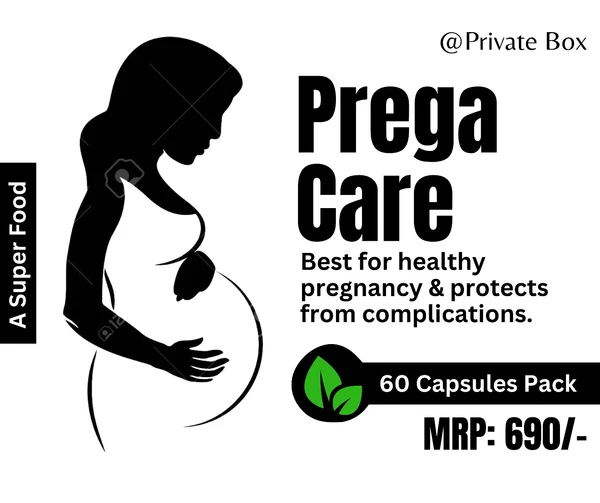 PREGA CARE CAPSULES ( Best For Healthy Pregnancy & Protects From Complications) - 60 Capsules Pack