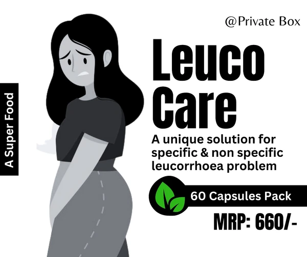 LEUCO CARE CAPSULES (Excellent Formula For Specific & Non Specific Leucorrhea ) - 60 Capsules Pack