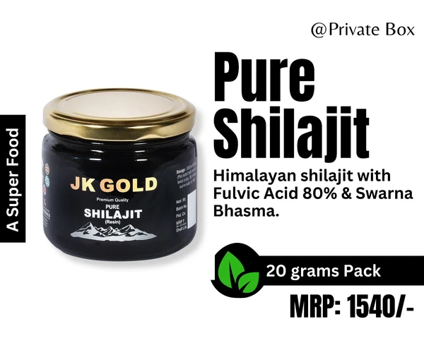 PURE SHILAJIT GUM (For sexual arousal, energy & glamour) - 20 grams Pack