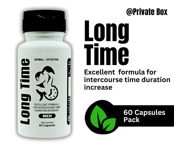 LONG TIME CAPSULE ( Removes Pre-Matured Ejaculation, Increases Intercourse Timing, Enhances Sexual Power)  - 60 Capsules Pack