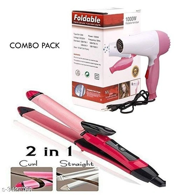 Hair Dryer And Curler, Straightner