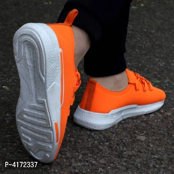 Ultra Lite Orange Sneaker For Men - foot length - 25.2cm, foot length-26.0cm, foot length-26.8cm, foot length-27.3cm, foot length-28.0cm
