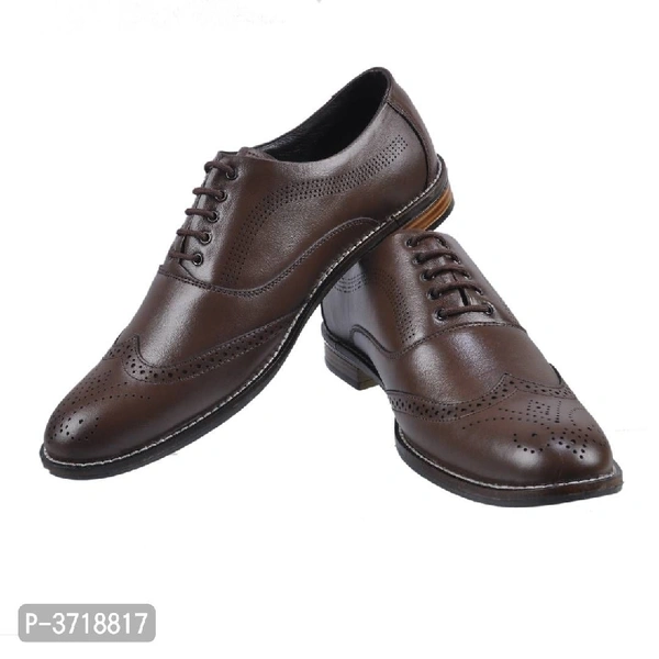 Men Tan Solid Synthetic Leather Slip For Formal Shoes - foot length - 25.2cm, foot length - 26cm, foot length - 26.8cm, foot length - 27.3cm, foot length - 27.1cm