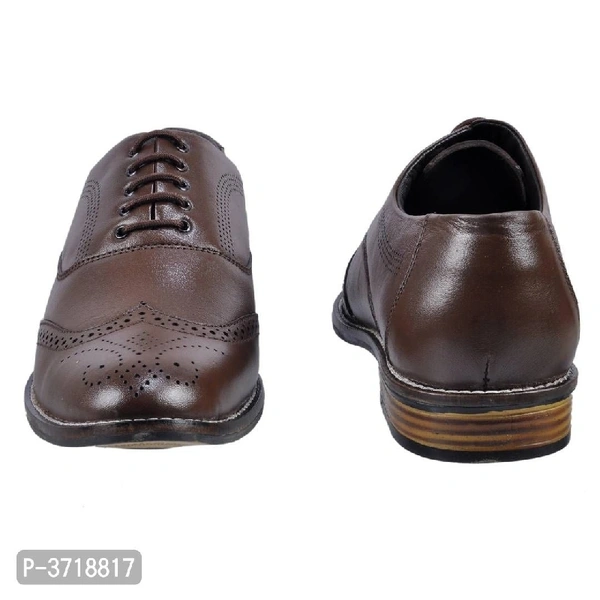 Men Tan Solid Synthetic Leather Slip For Formal Shoes - foot length - 25.2cm, foot length - 26cm, foot length - 26.8cm, foot length - 27.3cm, foot length - 27.1cm