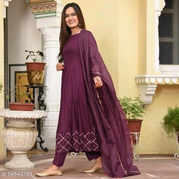 Anakali Kurti With Dhupatta - s, m, l, xl, xxl