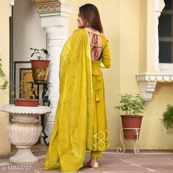 Anakali Kurti With Dhupatta - s, m, l, xl, xxl