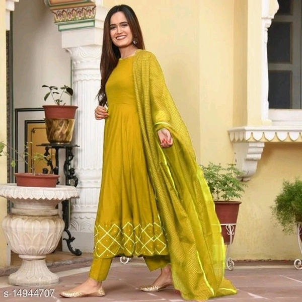 Anakali Kurti With Dhupatta - s, m, l, xl, xxl