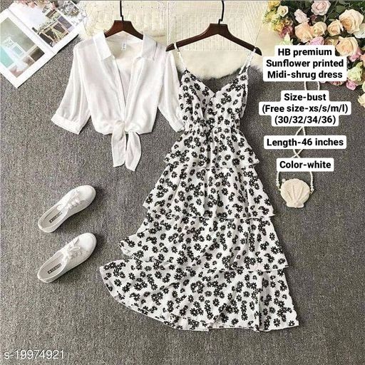 【新品タグ付き】 Sunflower-Printed Midi Dress XS Sunflower-Printed Midi Dress XS Sunflower Floral Midi