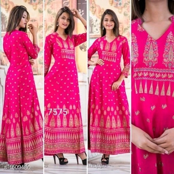 Printed Cotton Long Kurti - s, m, l, xl, xxl, xxxl
