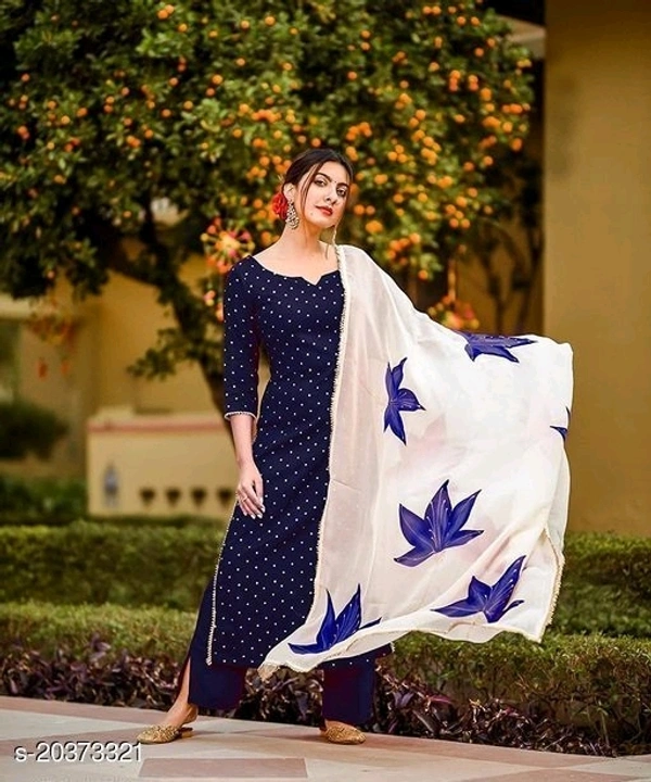 Polka Primt Kurti Set - m, l, xl, xxl, xxxl