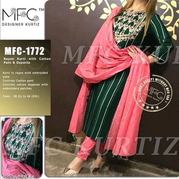 Kurti With Skirt And Dhupatta - m, l, xl, xxl, xxxl
