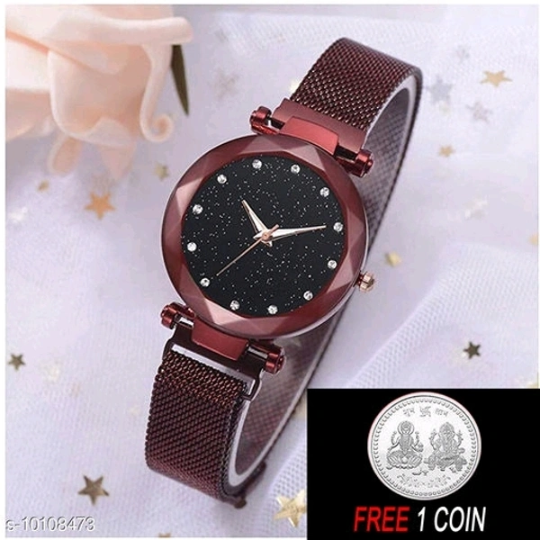 Men And Women Metalic Watch
