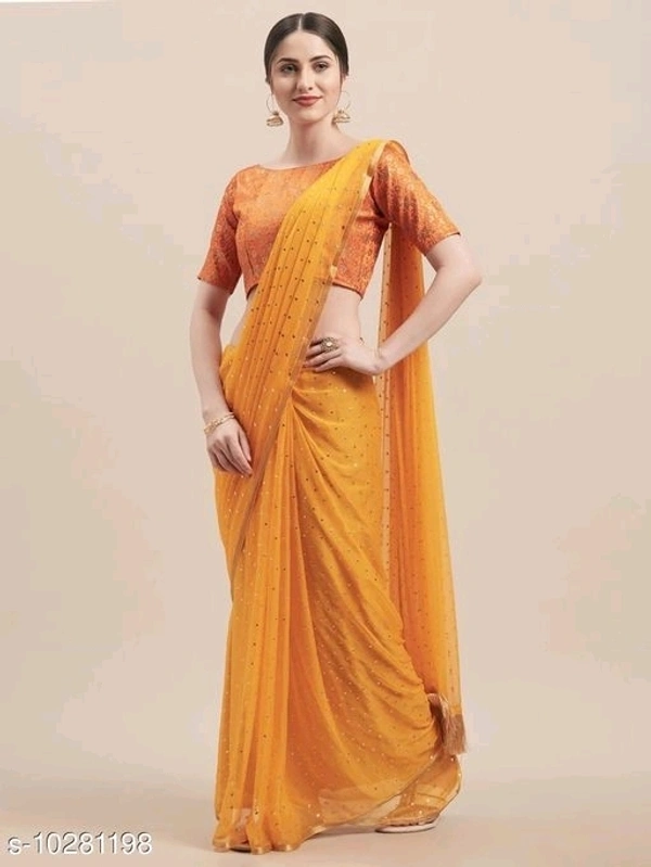 Chiffon Embellished Saree