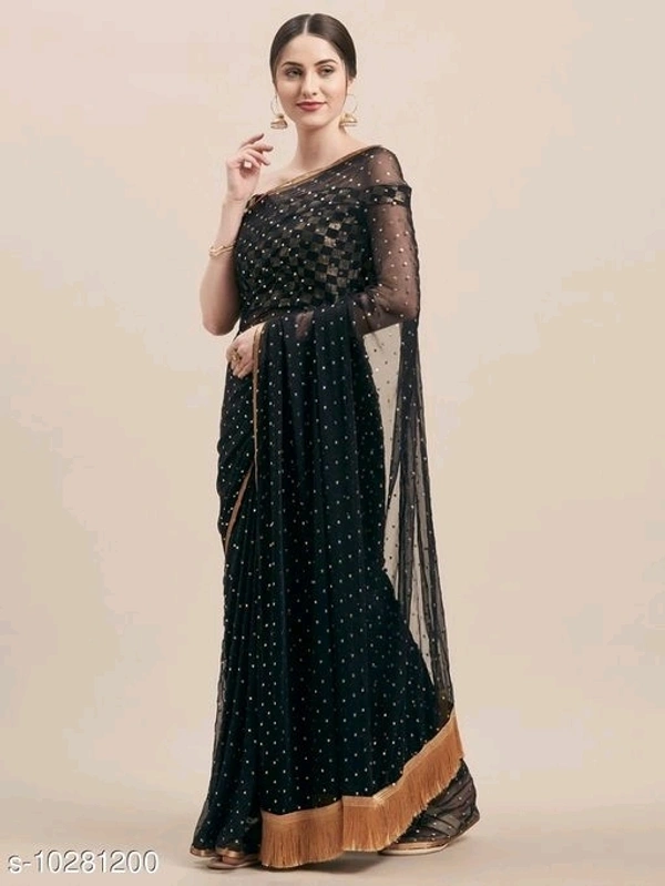 Chiffon Embellished Saree