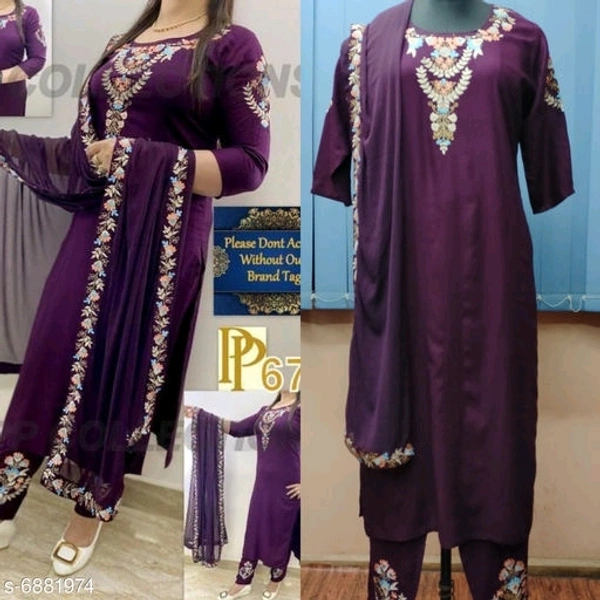Women Beautiful Kurti Pant Dhupatta Set - l, xl, xxl, xxxl