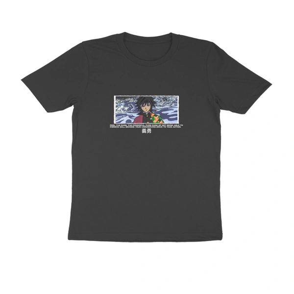 Water Hashira Quoted Oversized Tshirt  - Black, L