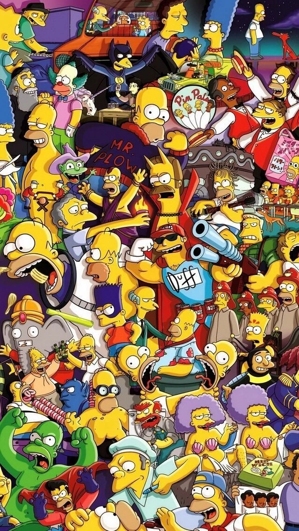 Simpsons Doodle Phone Case 