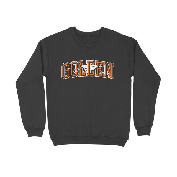 Golden Old Font Sweatshirt  - Black, L