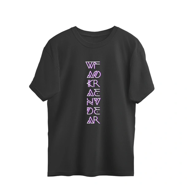 Wakanda Forever Oversized Tshirt  - Black, S