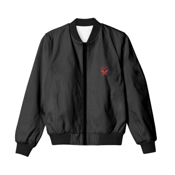 Black Xeneres Logo Bomber Jacket  - Black, M