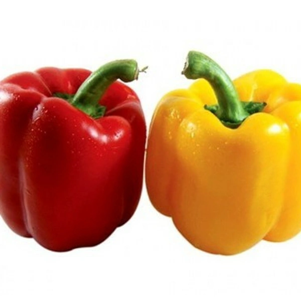 Red- Yellow Capsicum 2 Pcs ( Approx 300-400 Grams)