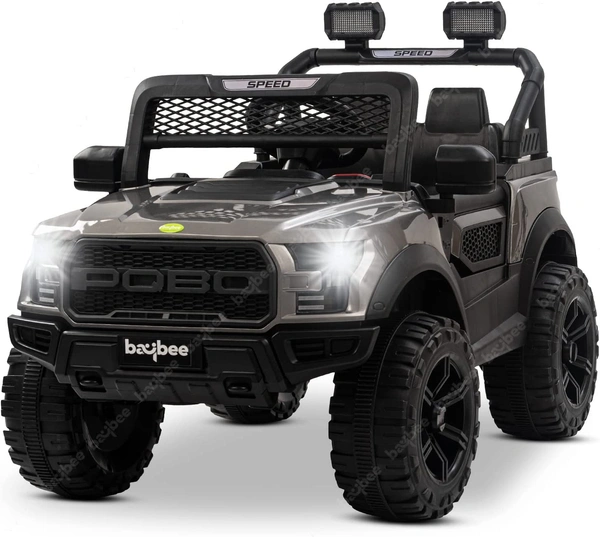 Stc POBO 2 MOTOR JEEP UPTO 7 YEARS (4 Motor-upto 50kg) - painted black