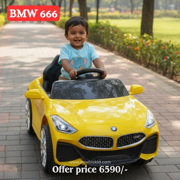 Newbie Luxury BMW 666 Style Kids Electric Ride-On Sports Car Toy