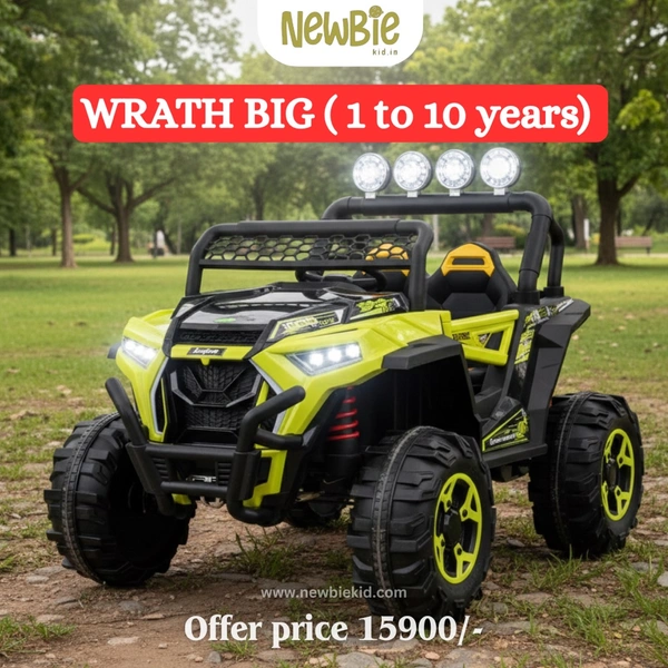 Newbie Wrath Big Rugged 4x4 Off-Road Electric Ride-On Jeep for Kids
