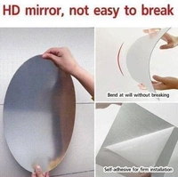 Flexible Mirror Sheets Self-Adhesive Plastic Mirror Tiles Non-Glass Mirror Sticker