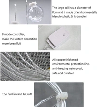 12 Ball 138 Led 8.2 feet Wish Ball Curtains String Lights Window Curtain Lights Sourced for Indoor Outdoor Decoration in Wedding, Party, Birthday 
