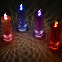 Big Simple Candles for Home Decoration, Crystal Candle Lights