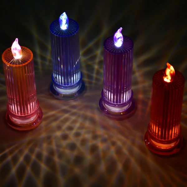 Big Simple Candles for Home Decoration, Crystal Candle Lights