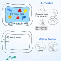 Baby Water Mat Inflatable Baby Play Mat Activity Center for Infant Baby Toys 3 to 15 Months, Baby Gifts for Boys