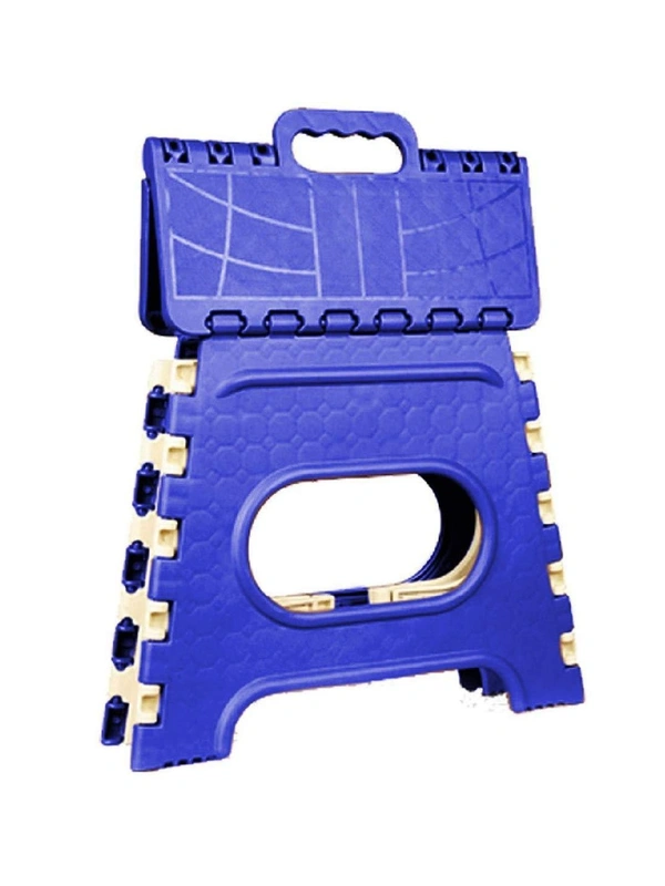 12 Inches Folding Step Stool For Adults And Kids , Kitchen Stepping Stools - Blue, 12 inches