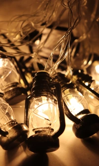 Black Lantern LED Lights