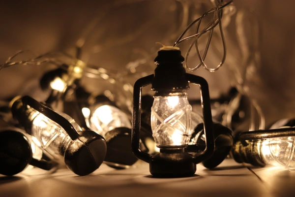 Black Lantern LED Lights