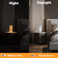 Rose Diamond Usb Charging Table Touch Lamp - Multicolor