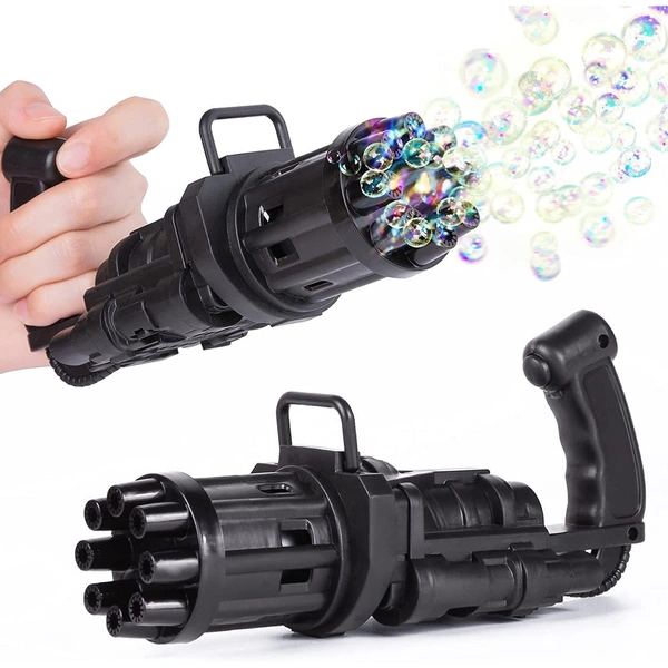 Electric 8-Hole Bubbles, New Gatling Bubble Machine Outdoor Toys Gun