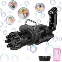 Electric 8-Hole Bubbles, New Gatling Bubble Machine Outdoor Toys Gun