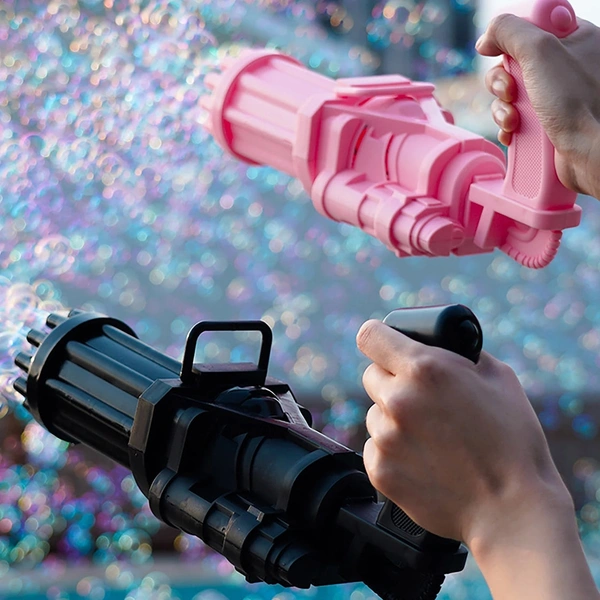 Electric 8-Hole Bubbles, New Gatling Bubble Machine Outdoor Toys Gun