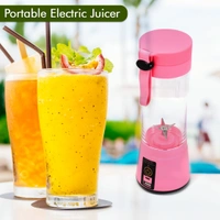 Portable 6 Blade Juicer Cup USB Rechargeable Vegetables Fruit Juice Maker Juice Extractor Blender Mixer With Power Bank